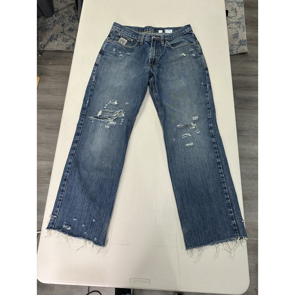 Cinch Jeans Mens 32x32 MB92834013 White Label Relaxed Distressed Y2K Grunge